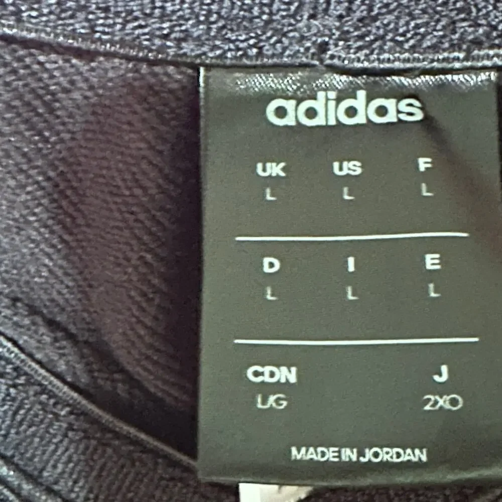 Adidas pant size Lg Black/ White Track Pockets Athletic Elastic Ankle Drawstring